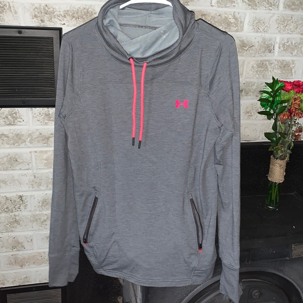 Grey under armor sweatshirt
